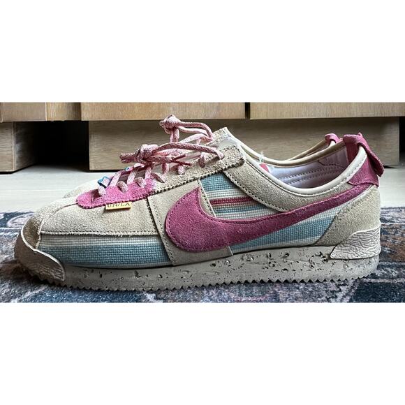 Nike Cortez x UNION LA “Sesame” Men’s Size 11.5 Sneakers Suede Canvas Retro Coll - Picture 2 of 8